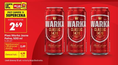 Piwo promocja w Biedronka