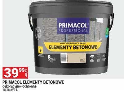PRIMACOL ELEMENTY BETONOWE dekoracyjno-ochronne promocja w Merkury Market