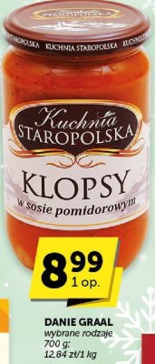 Klopsy w sosie pomidorowym Kuchnia Staropolska promocja w Groszek