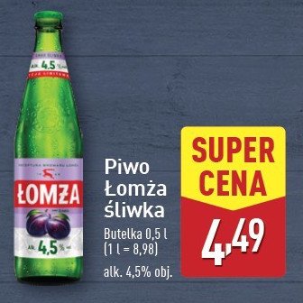 Piwo Łomża śliwka promocja