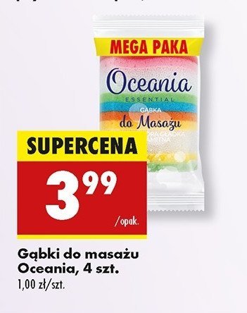 Gąbki do masażu Oceania promocja w Biedronka