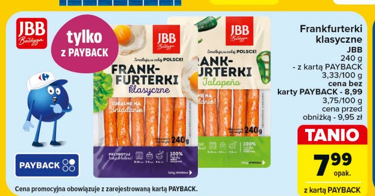 Frankfurterki jalapeno Jbb bałdyga promocja