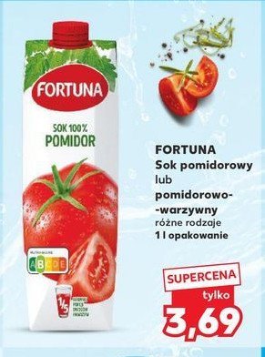 Sok 100% pomidor Fortuna promocja