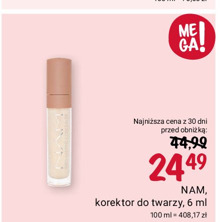 Korektor 02n naked NAM CREASELESS CAMOFLAGE promocja