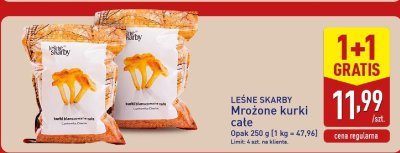 Mrożone kurki całe  promocja w Aldi