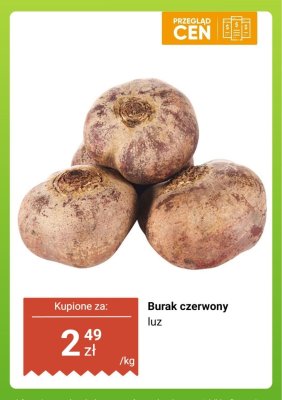 Burak czerwony luz promocja w Biedronka