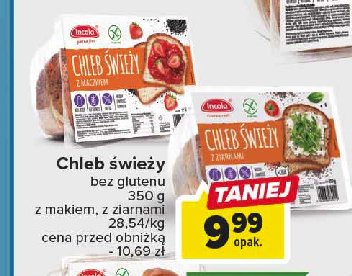 Chleb z kminkiem bezglutenowy Incola promocja