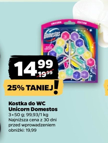 Kostka do wc magic unicorn Domestos promocja w Netto