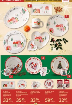 Talerz świąteczny domki 25 cm nieregularny kształt promocja w Selgros