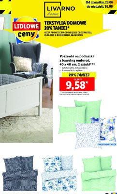 Poszewka na poduszke 40 x 40 cm LIVARNO HOME promocja