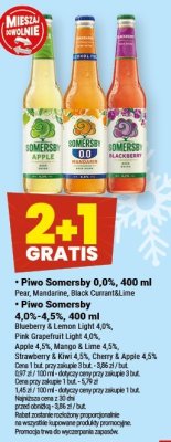 Piwo Somersby 0,0%, 400 ml promocja w Twój Market