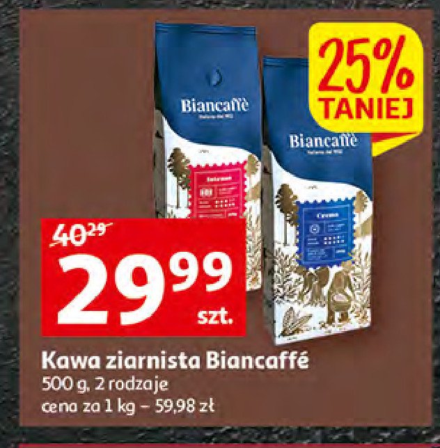 Kawa Biancaffe crema promocja