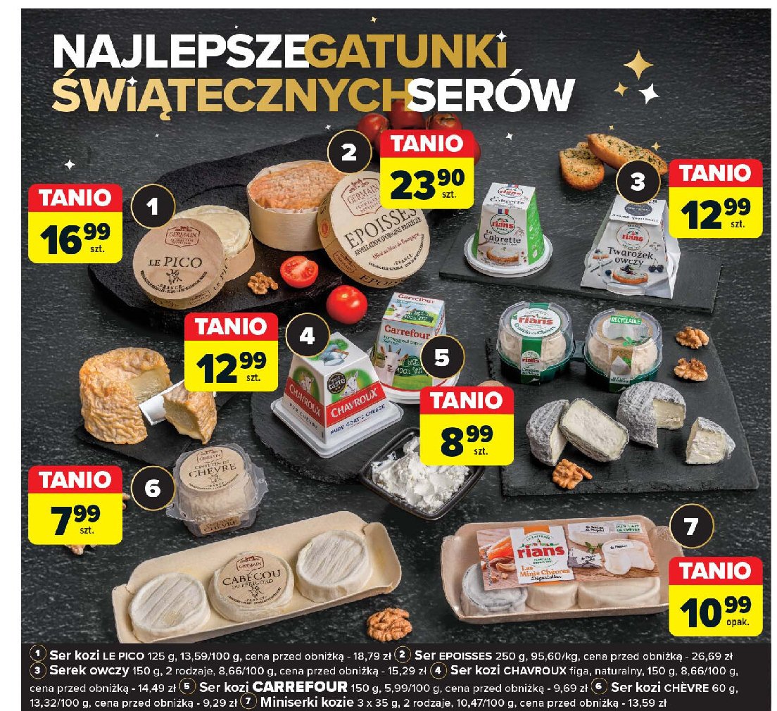 Ser miękki z mleka koziego Carrefour promocja