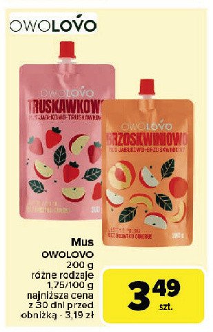 Mus brzoskwiniowo Owolovo promocja