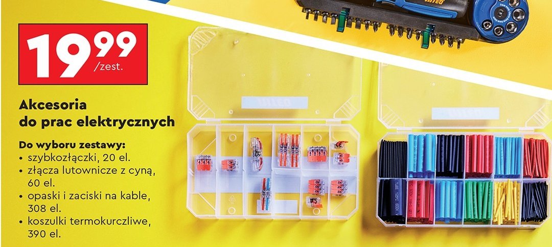 Złącza lutownicze z cyną Niteo tools promocja w Biedronka