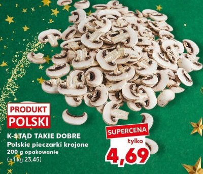 Pieczarki polskie krojone K-STAD TAKIE DOBRE opakowanie (=1 kg 23,45) promocja w Kaufland