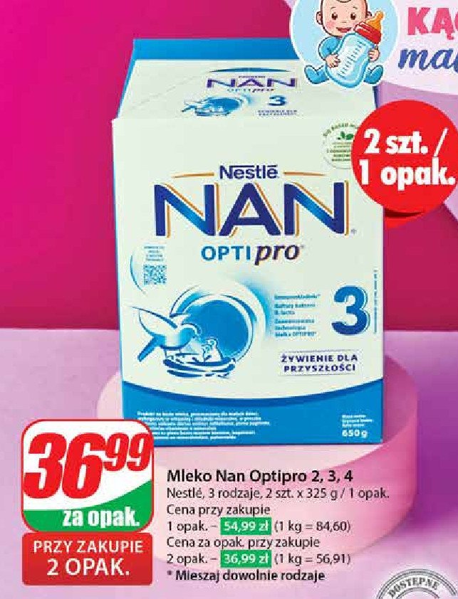 Mleko 4 Nestle nan optipro promocja