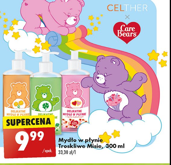 Mydło w płynie różowe CARE BEARS promocja w Biedronka