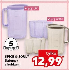 Dzbanek 1.9 l z kubkami 250 ml Spice&soul promocja