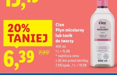 Tonik do twarzy  promocja w Lidl
