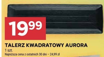 Talerz kwadratowy Aurora promocja w Stokrotka