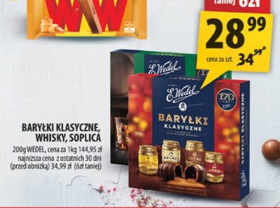Baryłki klasyczne, whisky, śmietanka promocja w Arhelan