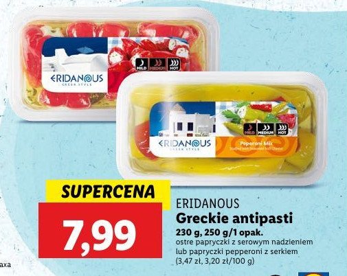 Antipasti pepperoni-mix Eridanous promocja