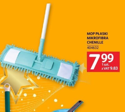 Mop płaski mikrofibra Chenille promocja w Selgros