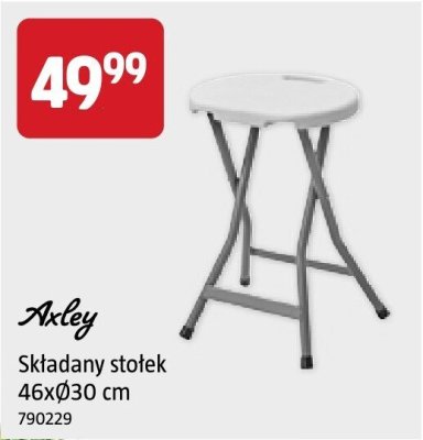 Składany stołek 46x∅30 cm promocja w Jula