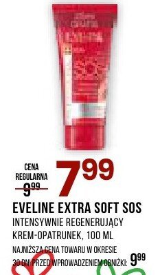 Krem-opatrunek Eveline Extra Soft SOS intensywnie regenerujący, 100 ml promocja w Drogerie Natura