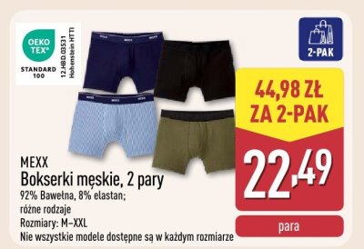 Bokserki męskie MEXX Bokserki męskie, 2 pary promocja w Aldi