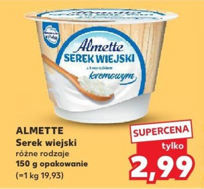 Serek wiejski różne rodzaje promocja w Kaufland