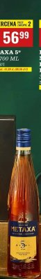 Brandy Metaxa 5* 38% 700ml promocja w Biedronka