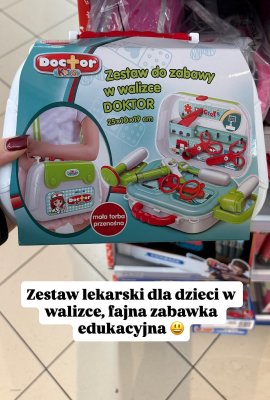 Zabawka zestaw lekarski Doctor Kids do zabawy w walizce promocja w Dino