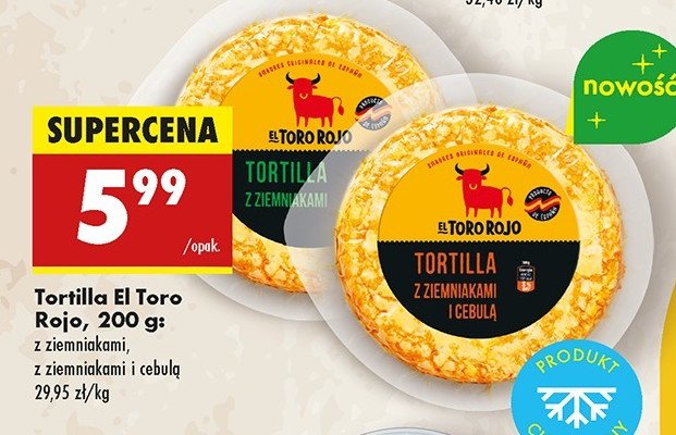 Tortilla z ziemniakami El toro rojo promocja w Biedronka