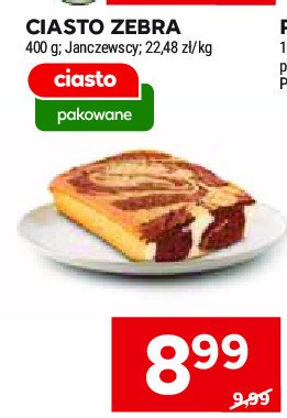 Ciasto zebra Janczewscy promocja