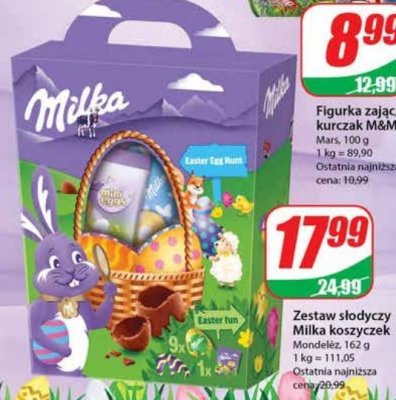 Zestaw słodyczy wielkanocnych + koszyk Milka promocja