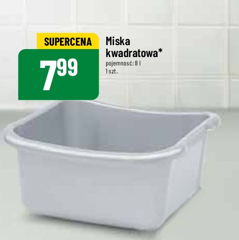 Miska kwadratowa 8l promocja