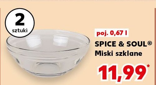 Miski szklane 670 ml Spice&soul promocja