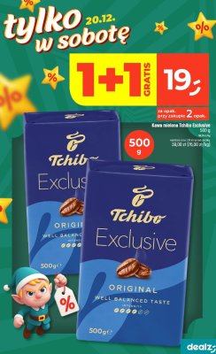 Kawa mielona Tchibo Exclusive promocja w Dealz