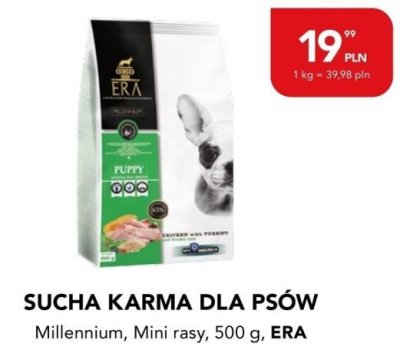 Sucha karma dla psów Era Millennium Mini rasy promocja w Aquael zoo