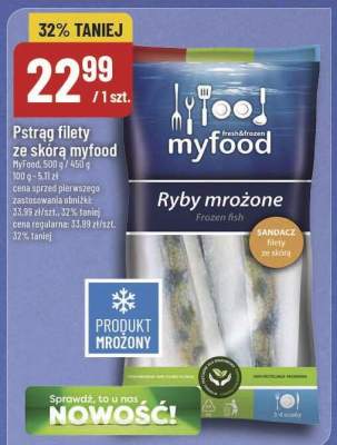 Pstrąg filety ze skórą myfood promocja w POLOmarket