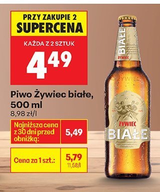 Piwo Żywiec białe 500 ml promocja w Biedronka