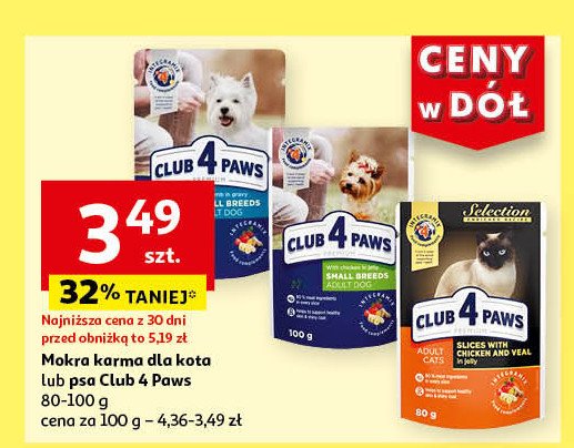 Karma dla kota kurczak z cielęciną Club 4 paws promocja