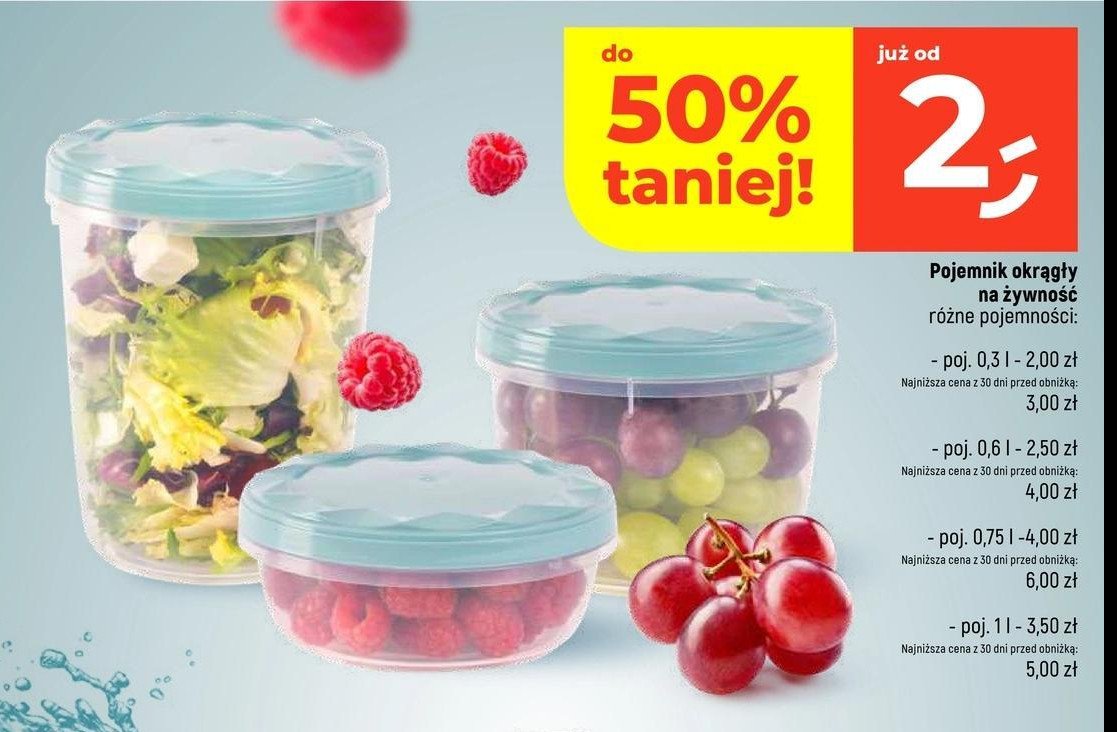 Pojemnik plastikowy poj. 750 ml promocja