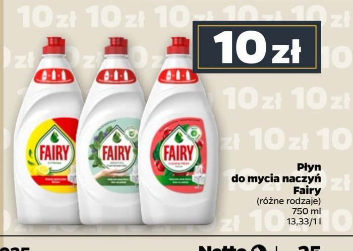 Płyn do mycia naczyń granat Fairy promocja