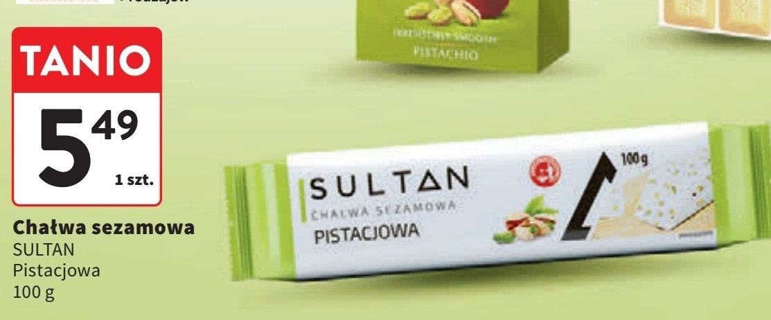 Chałwa pistacjowa Sultan promocja w Intermarche