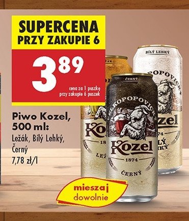 Piwo Kozel Cerny promocja w Biedronka