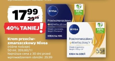 Krem przeciwzmarszczkowy, różne rodzaje promocja w Netto