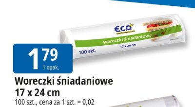 Woreczki śniadaniowe Eco+ promocja w Leclerc